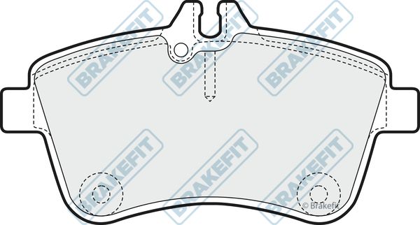 APEC BRAKING stabdžių trinkelių rinkinys, diskinis stabdys PD3201